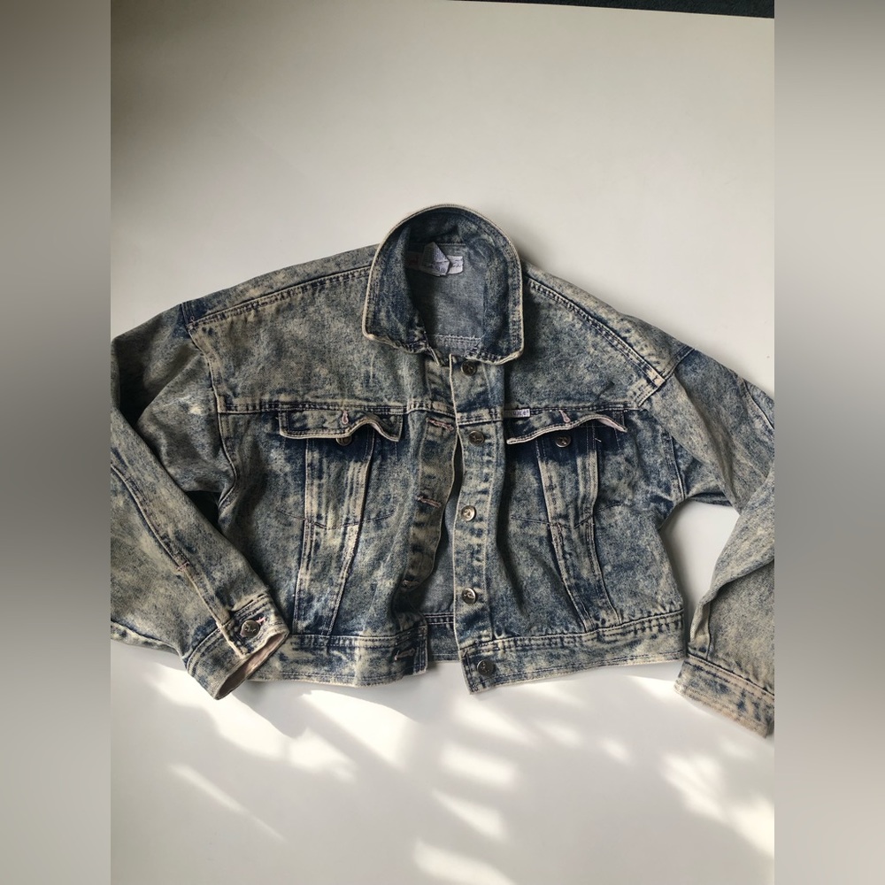VINTAGE 80S CROPPED DENIM JACKET